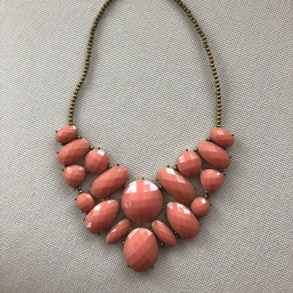 Pink statement necklace